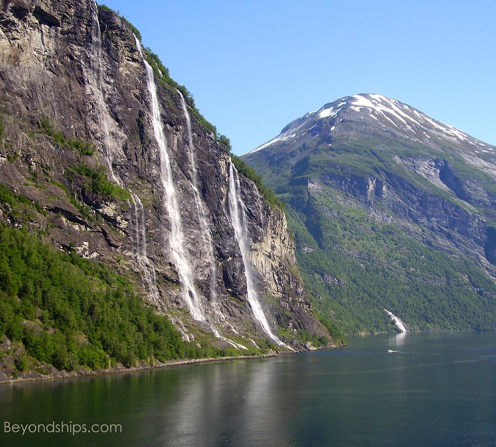 Seven Brides waterfall, Geiranger, Norway 