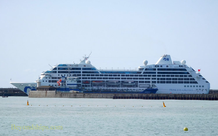 Cruise ship Pacific Princess in Dover England