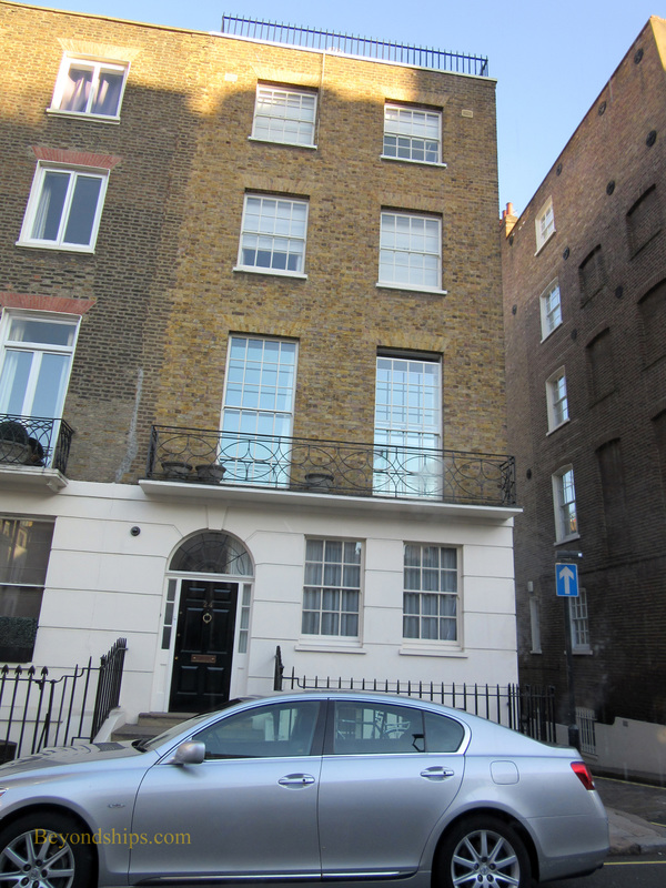 Brian Epstein's home on Chapel Street, London